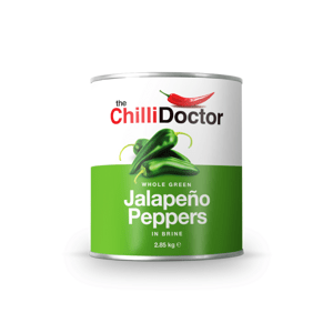 The Chilli Doctor Celé zelené Jalapeño papričky v nálevu 2.85 kg - Indie