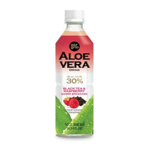 Allgroo Aloe Vera nápoj s černým čajem a malinou 500 ml