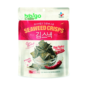 Bibigo rýžové chipsy z mořských řas Hot & Spicy 20 g