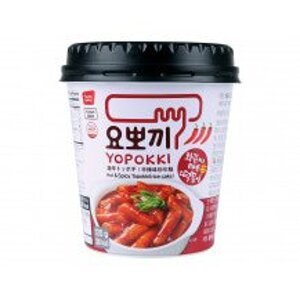 YOPOKKI Cup korejské rýžové koláčky s pikantní a kořeněnou omáčkou 140g