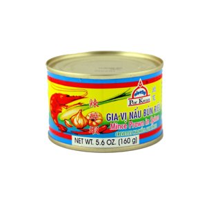 Por Kwan kořeněné drcené krevety na "Bun Rieu Cua" 160g