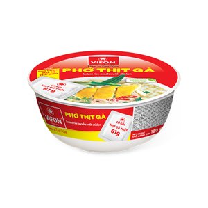 Vifon instantní kuřecí rýžová nudlová polévka v misce PHO GA 120g