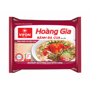 Vifon Hoang Gia instantní rýžová nudlová polévka krabí BANH DA CUA 120g