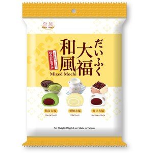 Royal Family Mochi Delicious mix (matcha, mléčné, červené fazole) 250g