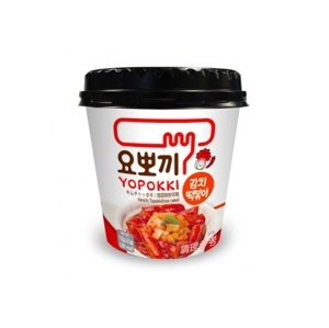 YOPOKKI Cup korejské rýžové koláčky Kimchi 115g