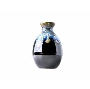 MIJ láhev na saké černo-modrá 350ml