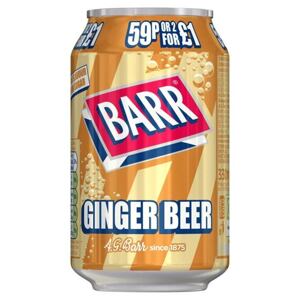 Barr sycený nápoj s příchutí zázvorového piva 330 ml PMP