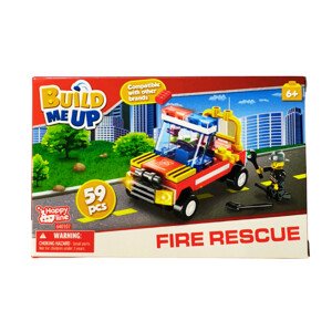 Stavebnice BuildMeUP - Fire rescue 59 dílků
