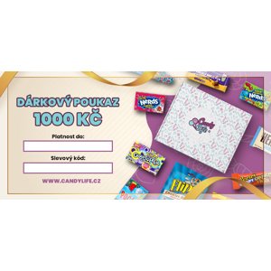Candy Life Dárkový poukaz 1000 Kč - online