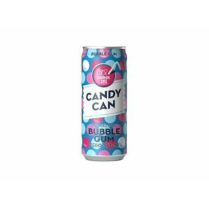 Candy Can Bubblegum sycená limonáda bez cukru s příchutí žvýkačky 330 ml