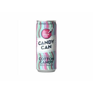 Candy Can Cotton Candy sycená limonáda bez cukru s příchutí cukrové vaty 330 ml