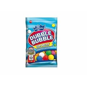 Dubble Bubble kulaté barevné žvýkačky s příchutí tutti frutti 90 g