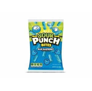 Sour Punch kyselé žvýkací kousky s příchutí modré maliny 142 g