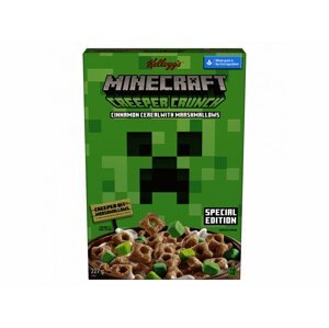 KELLOGG'S MINECRAFT CREEPER CRUNCH CINNAMON WITH MARSHMALLOWS 227G USA