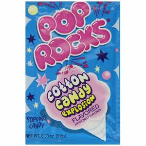 Pop Rocks praskající bonbonky s příchutí cukrové vaty 9,5 g