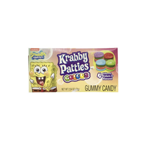 Nickelodeon Spongebob Squarepants Gummy Krabby Patties Colors Candy 72g USA