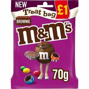 M&M's M&M´s bonbonky z mléčné čokolády v cukrové skořápce s příchutí brownies 70 g PM