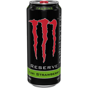 Monster Reserve sycený energetický nápoj s příchutí kiwi a jahody s cukry a sladidly 473 ml