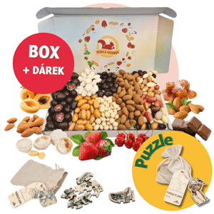 Velký sladký box + DÁREK Puzzle Mláďata z lesa!