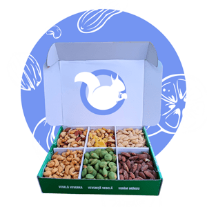 Slaný ořechový box 760g